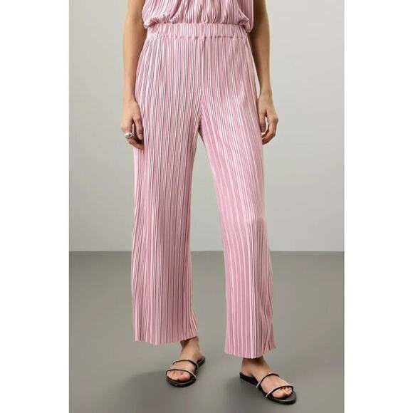 Atlein Mauve Plisse Pants ~ size 2 - Picture 1 of 10